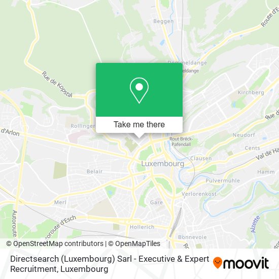 Directsearch (Luxembourg) Sarl - Executive & Expert Recruitment map