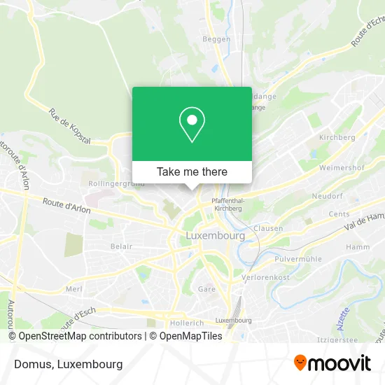 Domus Bus How to Get to Domus in Luxembourg City by Bus, Light Rail or Train?