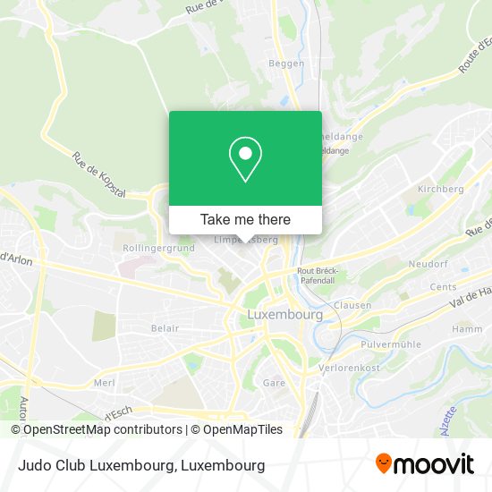 Judo Club Luxembourg Karte