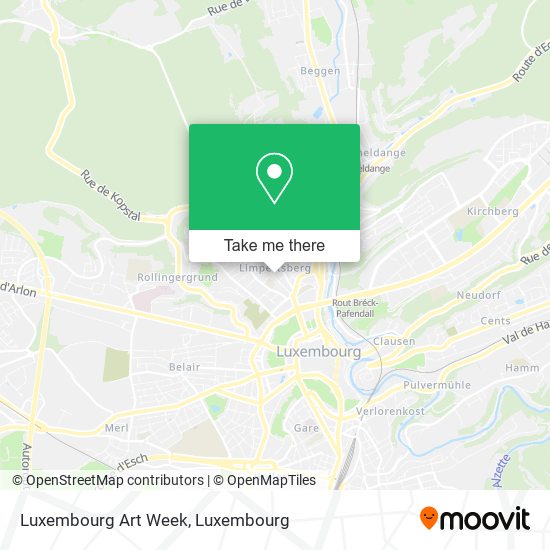 Luxembourg Art Week map