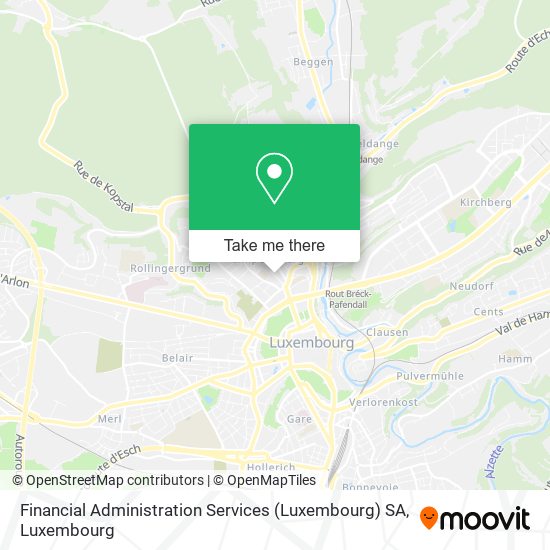 Financial Administration Services (Luxembourg) SA Karte