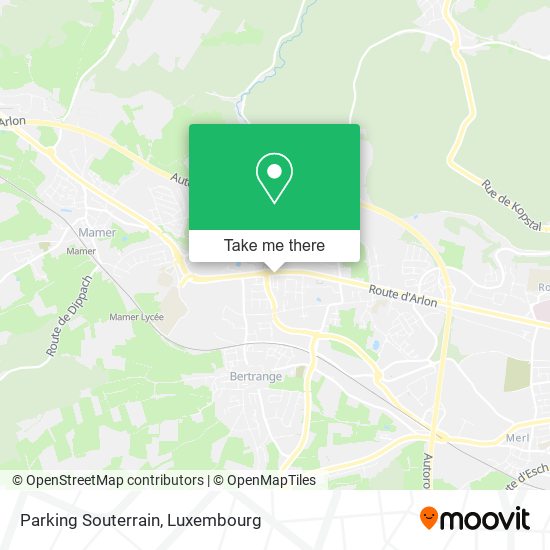 Parking Souterrain Karte