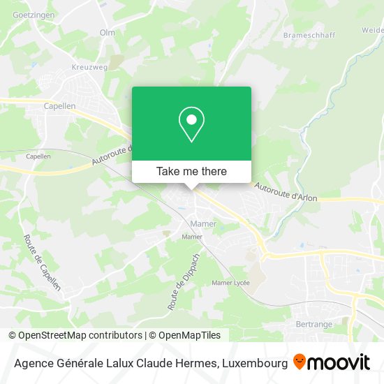 Agence Générale Lalux Claude Hermes map