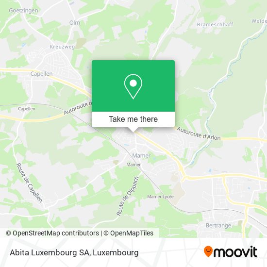 Abita Luxembourg SA Karte