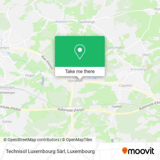 Technisol Luxembourg Sàrl map