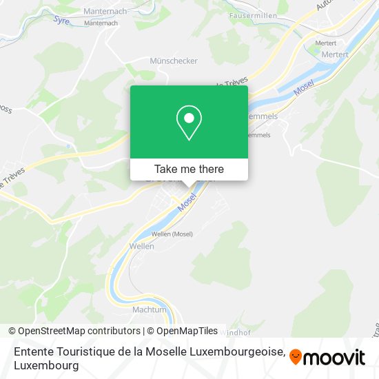 Entente Touristique de la Moselle Luxembourgeoise map