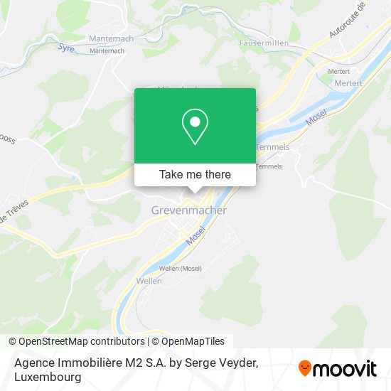 Agence Immobilière M2 S.A. by Serge Veyder map