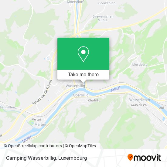 Camping Wasserbillig map