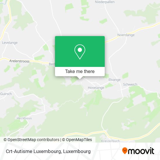 Crt-Autisme Luxembourg map