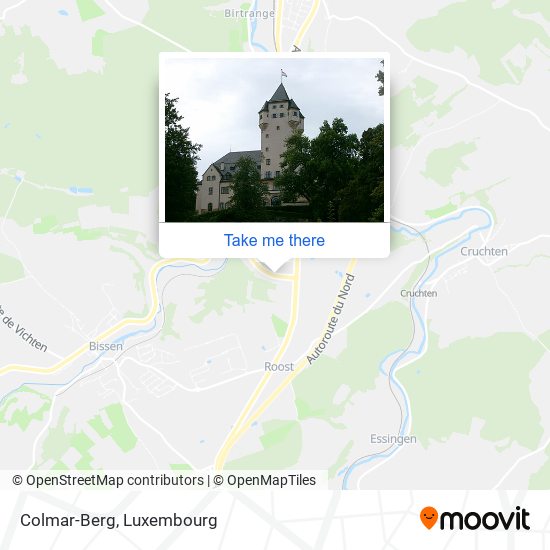 Colmar-Berg Karte