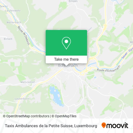 Taxis Ambulances de la Petite Suisse map