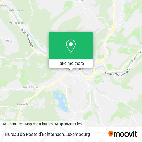 Bureau de Poste d'Echternach map