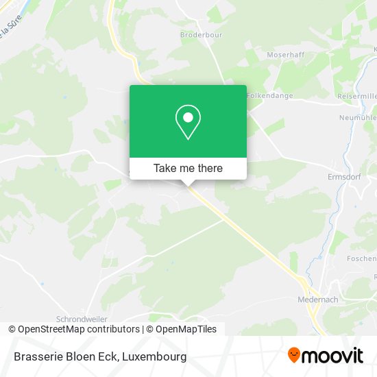 Brasserie Bloen Eck map