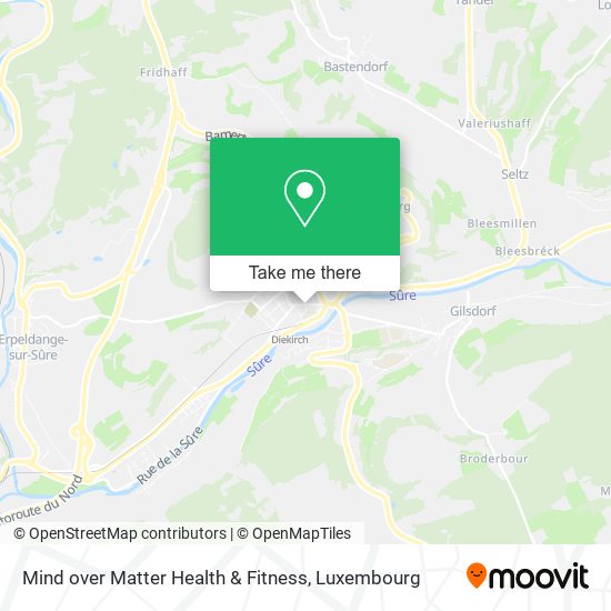 Mind over Matter Health & Fitness Karte