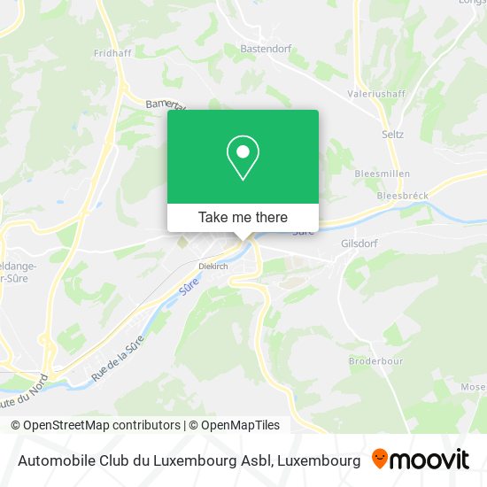 Automobile Club du Luxembourg Asbl map