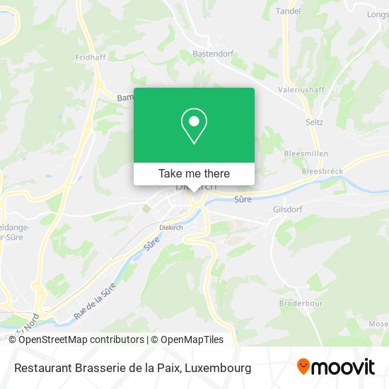 Restaurant Brasserie de la Paix map