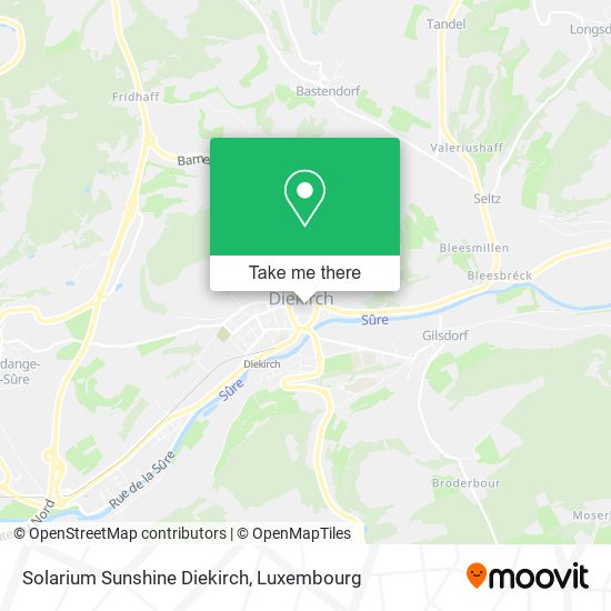 Solarium Sunshine Diekirch map
