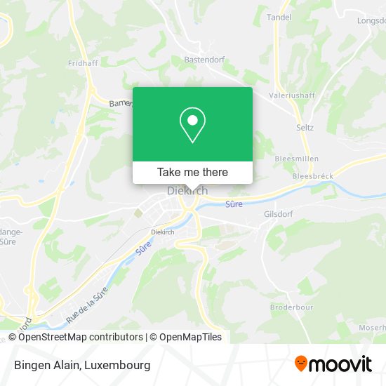 Bingen Alain map