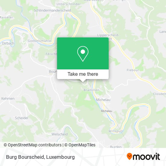 Burg Bourscheid Karte