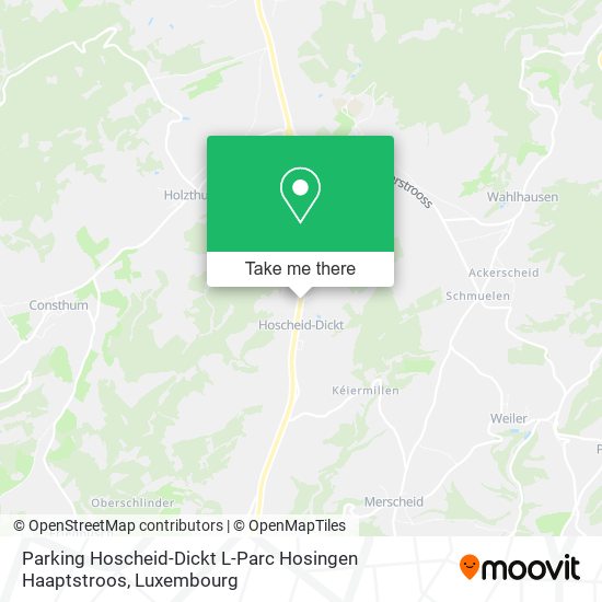 Parking Hoscheid-Dickt L-Parc Hosingen Haaptstroos map
