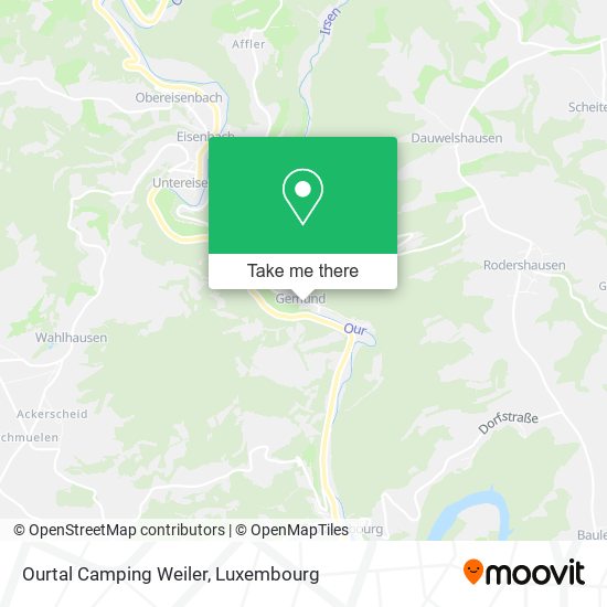 Ourtal Camping Weiler Karte