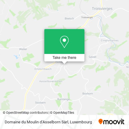 Domaine du Moulin d'Asselborn Sàrl map