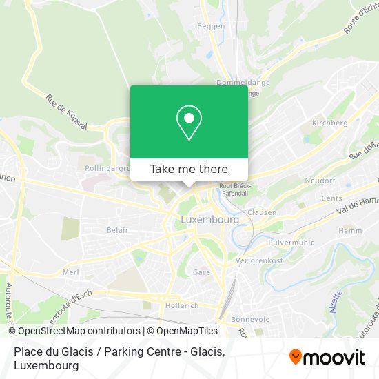 Place du Glacis / Parking Centre - Glacis map