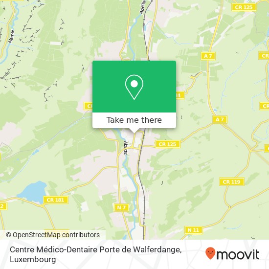 Centre Médico-Dentaire Porte de Walferdange map