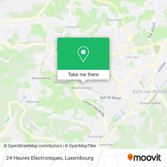 24 Heures Electroniques map