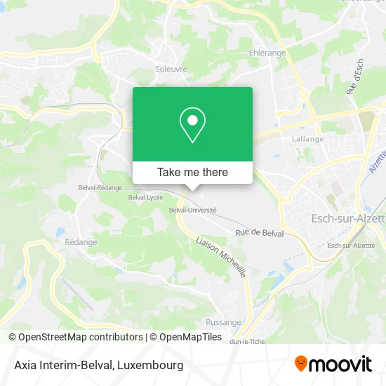 Axia Interim-Belval map