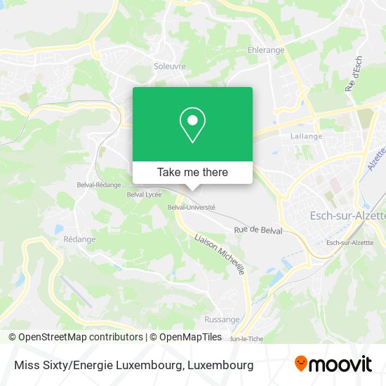 Miss Sixty/Energie Luxembourg map