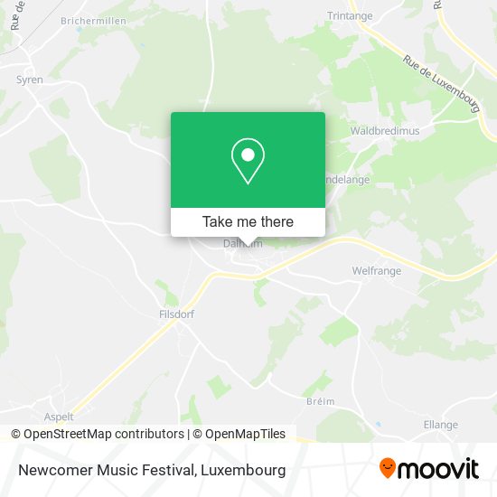 Newcomer Music Festival map