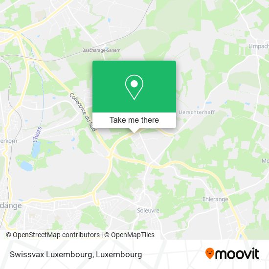 Swissvax Luxembourg map