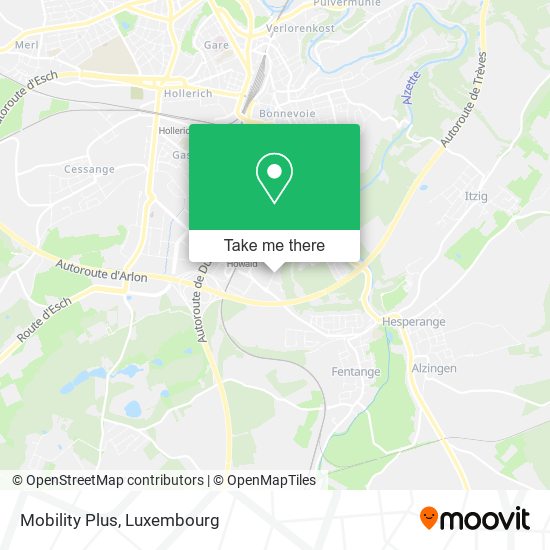 Mobility Plus map