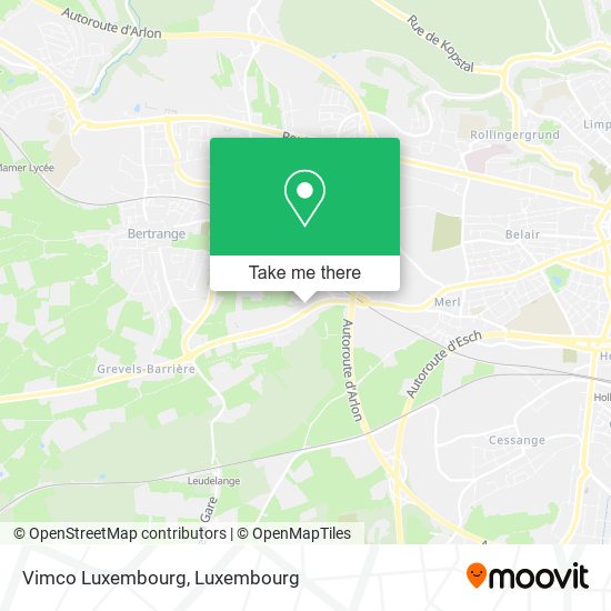 Vimco Luxembourg map