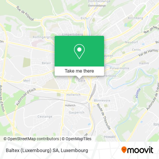 Baltex (Luxembourg) SA map