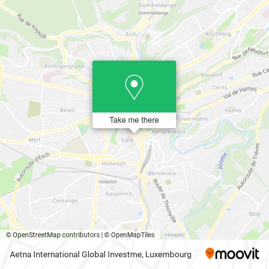 Aetna International Global Investme map