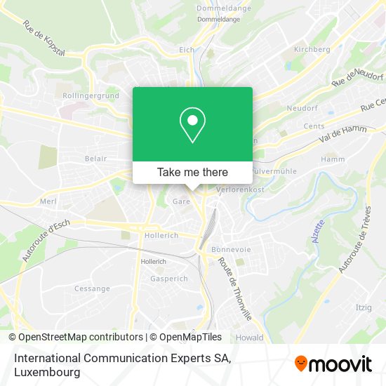 International Communication Experts SA map