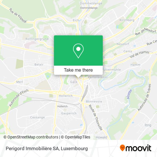 Perigord Immobilière SA map