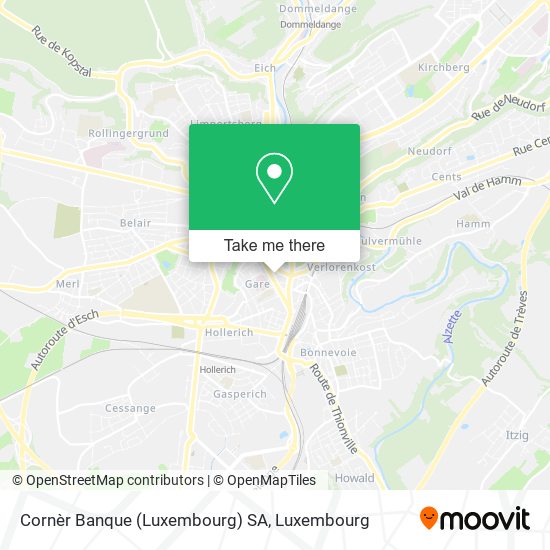 Cornèr Banque (Luxembourg) SA map