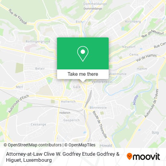 Attorney-at-Law Clive W. Godfrey Etude Godfrey & Higuet map