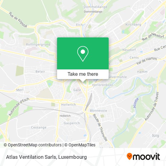 Atlas Ventilation Sarls map
