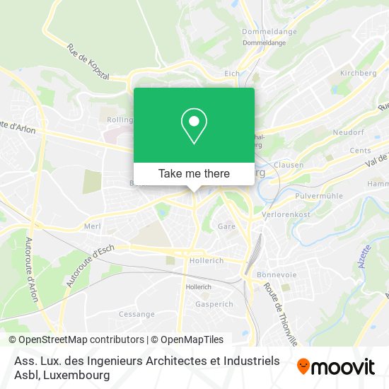 Ass. Lux. des Ingenieurs Architectes et Industriels Asbl map