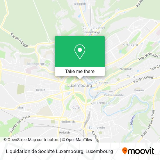 Liquidation de Société Luxembourg map