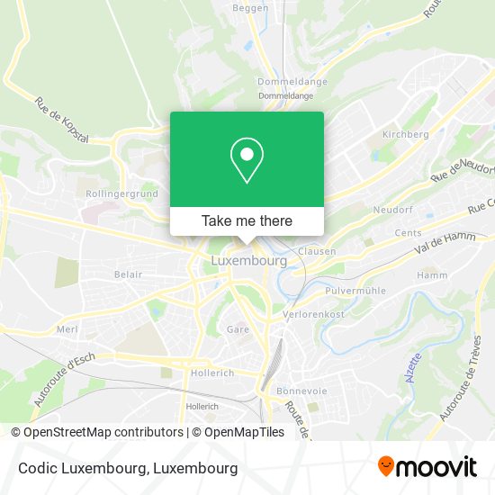 Codic Luxembourg map