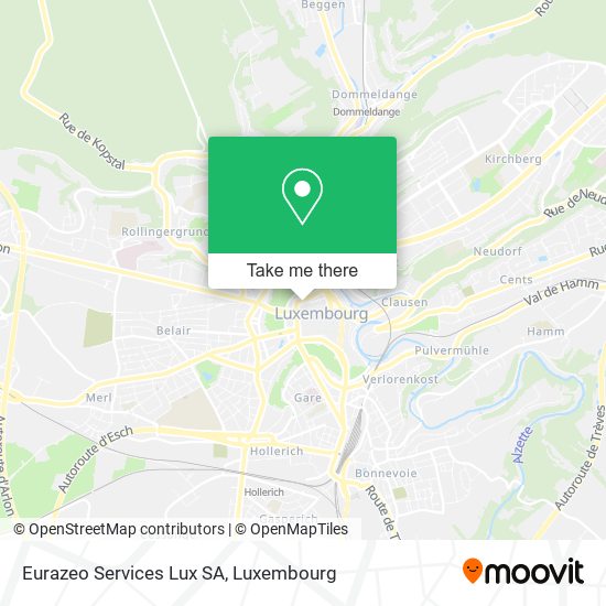 Eurazeo Services Lux SA Karte