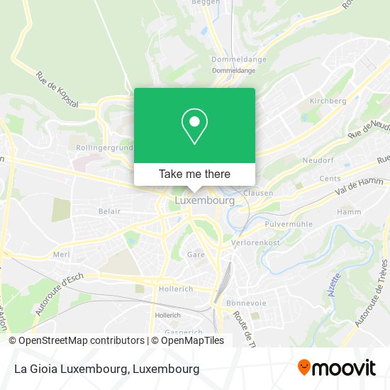 La Gioia Luxembourg map