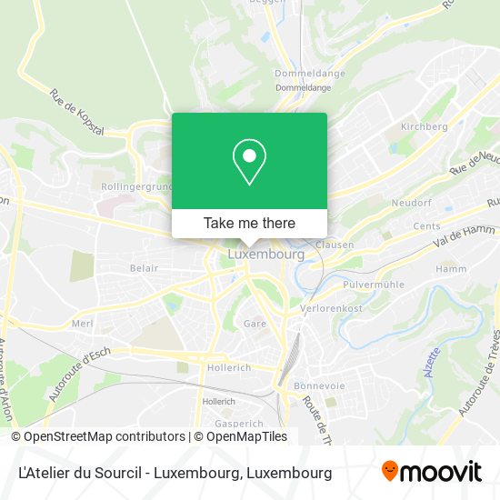 L'Atelier du Sourcil - Luxembourg map