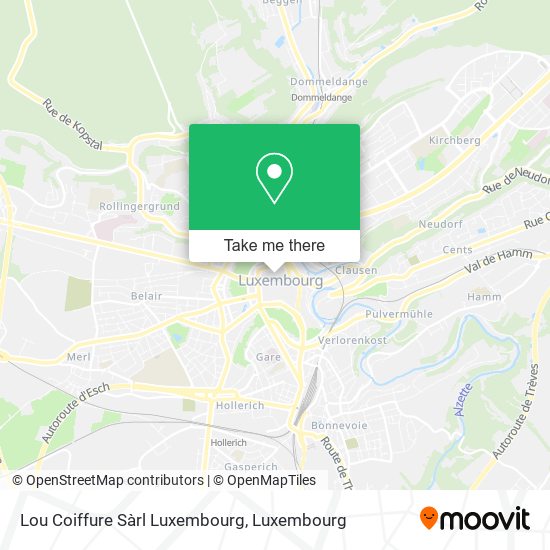 Lou Coiffure Sàrl Luxembourg map