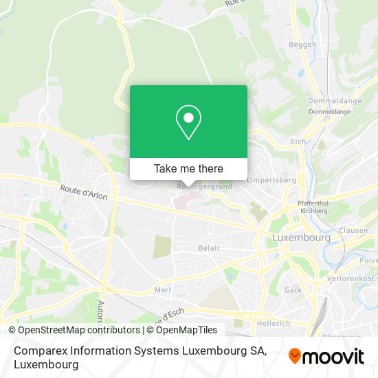 Comparex Information Systems Luxembourg SA Karte